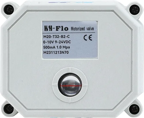 Miniatura 5 de 2 vías 1" 12VDC 9-24VDC 0-10V NPT Válvula de bola motorizada de control de modulación integral proporcional