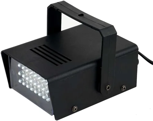 Miniatura 6 de Efavormart - Mini luz estroboscópica de 35 W con 24 LED azules brillantes, luz vertical de escenario con flash variable y control de velocidad