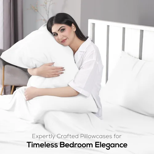 Miniatura 5 de Utopia Bedding Juego de sábanas tamaño individual – Sábanas de punto de jersey de 3 piezas – Algodón – Sábanas elásticas suaves (individual, blanco)