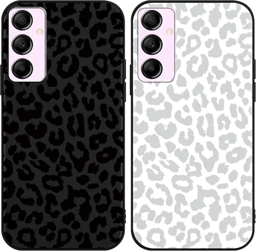 Miniatura 39 de 2 Pack Funda con lindo estampado de chita para Samsung Galaxy S22 Ultra 5G de 6.8", Fundas con patrón de leopardo de lujo, diseño de silicona suave