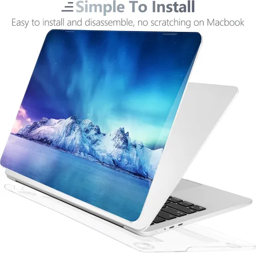 Miniatura 3 de Batianda Funda para MacBook Air de 15 pulgadas 2024 M3 2023 M2 modelo A3114/A2941, carcasa rígida de plástico de diseño único, cubierta de teclado