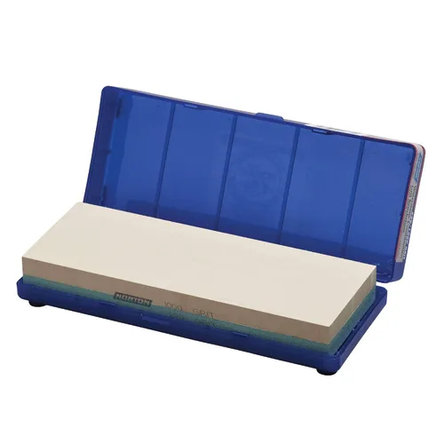 Miniatura 2 de Norton 24335 Piedra de afilar al agua con combinación de estilo japonés Gravilla 220/1000, 8 pulgadas por 3 pulgadas por 1 pulgada
