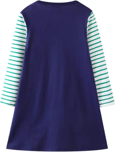 Miniatura 2 de Youlebao Ropa de manga larga para niñas pequeñas, vestidos de otoño e invierno para niñas de 2 a 7 años