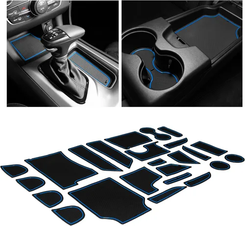 Miniatura 5 de CupHolderHero - Compatible con Dodge Charger y Chrysler 300 Accesorios 2015-2023 - Juego de 26 piezas de insertos antideslizantes y antipolvo