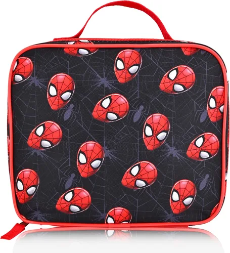 Miniatura 13 de Fast Forward Marvel Avengers - Lonchera para niños, lonchera aislada para niños, niñas, unisex, niños pequeños, lonchera reutilizable negra