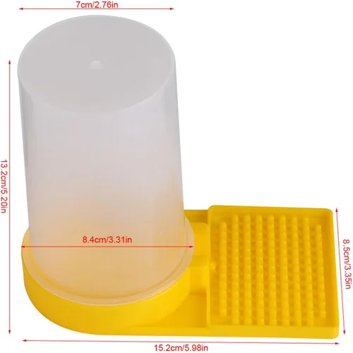 Miniatura 6 de Alimentador de abeja Entrada de miel Colmena Beber Bowl Apicultura Alimentador de agua Equipo de mantenimiento de abejas Herramienta de apicultor