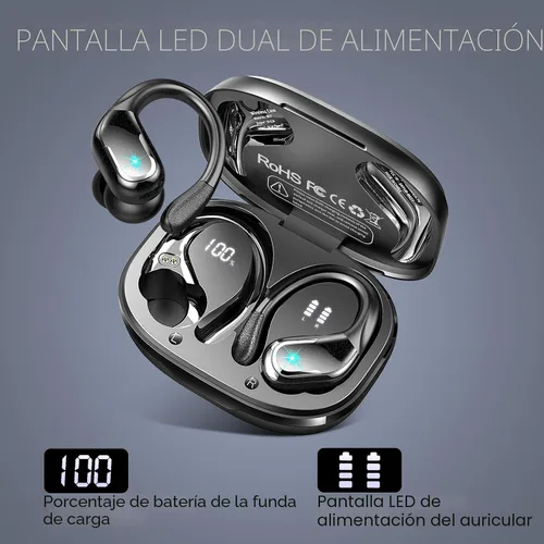 Miniatura 6 de Auriculares inalámbricos, auriculares deportivos Bluetooth 5.4 2026 nuevos auriculares Bluetooth con estéreo de 75 horas, 4 micrófonos ENC, Azul