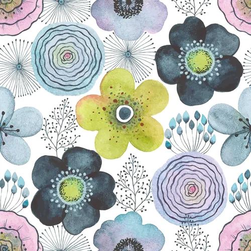 Miniatura 8 de Papel tapiz de dibujos animados de flores de durazno de 17.7 x 118 pulgadas, papel tapiz de hojas verdes de color rosa fresco, autoadhesivo