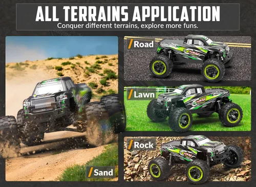 Miniatura 3 de RACENT Camión RC 1:16 4x4 Todo Terreno Coche RC de Alta Velocidad 40KPH Control Remoto para Adultos