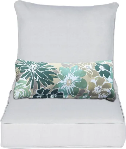 Miniatura 30 de Aoodor Cojín para silla de exterior, 22 x 24 pulgadas, resistente al agua, resistente a la decoloración, cojines de asiento de patio con funda