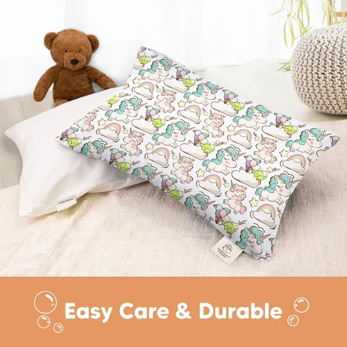 Miniatura 7 de KeaBabies Funda de almohada para niños pequeños de 13 x 18 pulgadas, funda de almohada de algodón orgánico para niños, niñas, funda de algodón suave