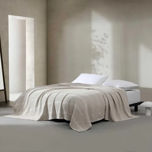 Miniatura 9 de Calvin Klein - Manta Queen, ropa de cama de algodón suave, manta de cama de peso medio (blanco, Queen)