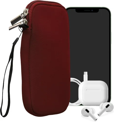 Miniatura 64 de kwmobile Funda universal para teléfono tamaño XS - 3,5/4 pulgadas - Funda de neopreno para teléfono inteligente con cremallera - Funda impermeable