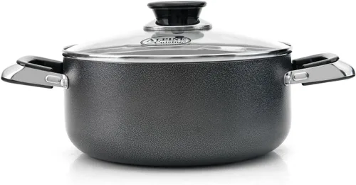 Miniatura 2 de Alpine Cuisine Juego de utensilios de cocina de aluminio, 7 piezas, cacerola con revestimiento antiadherente, horno holandés, sartén wok con mango