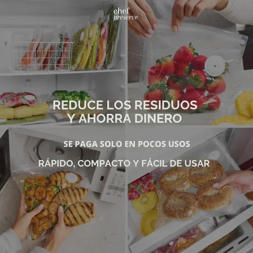 Miniatura 6 de Chef Preserve Bolsas reutilizables selladoras al vacío para alimentos – 30 bolsas grandes sin BPA XL (12 x 20 pulgadas), para almacenamiento