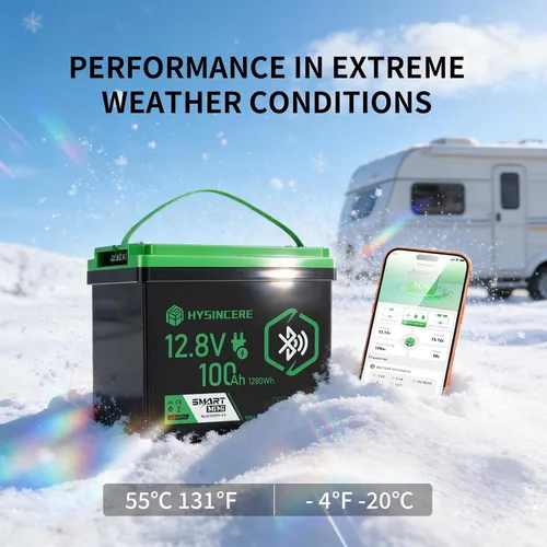 Miniatura 7 de Batería LiFePO4 Bluetooth de 12 V 100 Ah, batería de litio del grupo 24, corte de baja temperatura, BMS inteligente de 100 A, batería LiFePO4