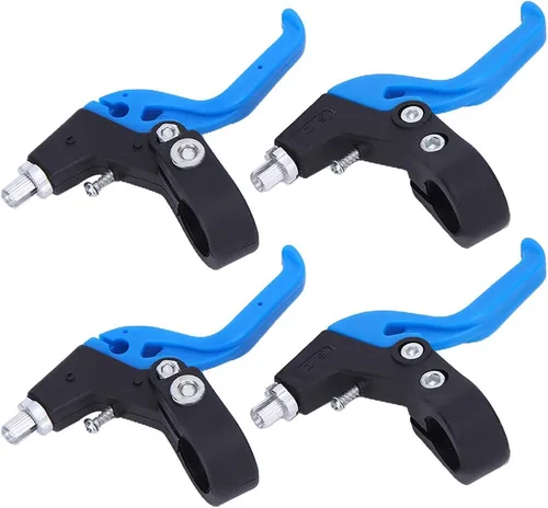 Alomejor Maneta de freno para niños, manillar ergonómico ajustable, 0.874 in/0,9 pulgadas de diámetro del manillar (negro azul)