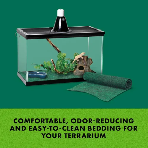 Miniatura 2 de Zilla, Sustrato para terrario para cama de reptiles, forro del suelo, verde, 40BR/50G, 17.25" x 35.25