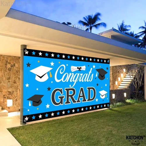 Miniatura 8 de KatchOn, Cartel de graduación XtraLarge de felicitaciones – 72 x 44 pulgadas, pancarta de graduación Fondo de felicitaciones Decoración