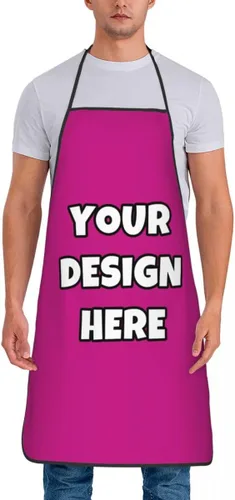 Miniatura 82 de Delantal personalizado con logotipo de imagen, nombre de texto, delantales de cocina personalizados para chef para hombres y mujeres