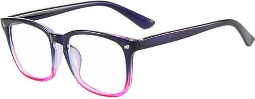 Miniatura 2 de MAXJULI Lentes de bloqueo de luz azul, para lectura de computadora/juegos/TV/teléfonos para mujeres y hombres 6001, Estándar Morado degradado rosa