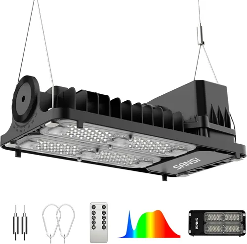 Miniatura 11 de SANSI Luces de cultivo para plantas de interior, luz de planta de espectro completo de 70W (equivalente a 500W) con lente óptica para alto PPFD