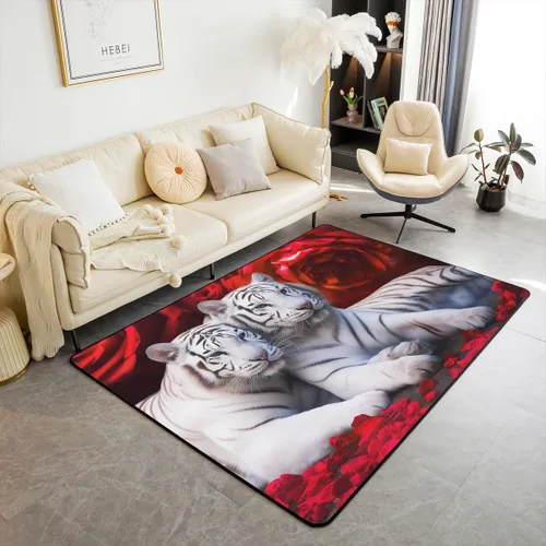 Miniatura 9 de Erosebridal Alfombra de área con diseño de árbol de la vida, 3 x 5, hippie, sol y luna, decoración de astrología en blanco y negro, antideslizante