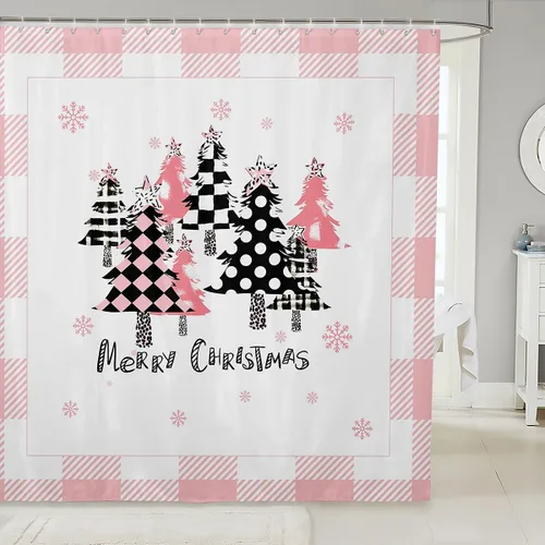 Miniatura 20 de Manfei Cortina de Ducha de Aguacate Lindo Estampado de Aguacate de Dibujos Animados Cortina de Baño para Niños y Niñas Tema de Frutas Cortina