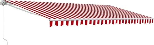 Miniatura 2 de ALEKO Repuesto de tela para toldo de patio, 6.5 x 5 pies, cubierta de toldo 100% poliéster, sombra, terraza, balcón, protección UV, rojo/blanco