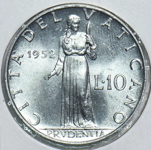 Miniatura 3 de Collectible Coin Vatican 1952 10 Lire 299006