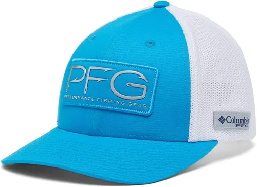Miniatura 1090 de Columbia - Gorra de malla con bandera con árboles unisex para adultos, corona alta