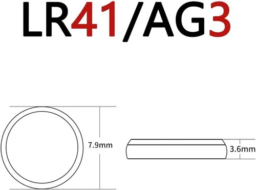 Miniatura 2 de SKOANBE 20PCS LR41 384 192 AG3 SR41 1.5V botón de la célula de la moneda de la batería