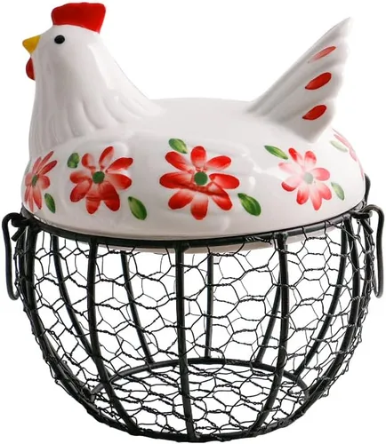 Miniatura 11 de Cesta de almacenamiento de huevos de estilo granja/cestas decorativas de almacenamiento de cocina