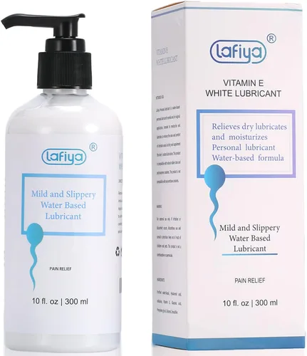 Lubricante a base de agua, lubricante blanco cremoso de vitamina E para sexo vaginal y anal, lubricante personal antideslizante de larga duración