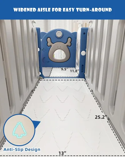 Miniatura 3 de XJD - Juego de tobogán y columpio 13 en 1 para niños pequeños, tobogán para niños de 1 año en adelante, juego de exterior para niños pequeños