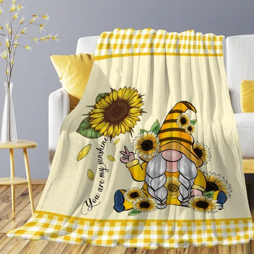 Miniatura 29 de Manta de gnomos navideños para adultos, mujeres, manta de franela suave y cálida para sofá, cama de viaje, 30 x 40 pulgadas para mascotas