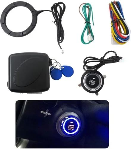 Miniatura 4 de Arrancador automático del interruptor del motor de encendido del botón de encendido del motor de 12V del coche