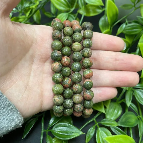 Miniatura 173 de Gem Avenue Handmade Round Bead Stretch Bracelet Unisex Natural Stone Beaded Jewelry for Men & Women, Elastic Wristband for Daily Wear