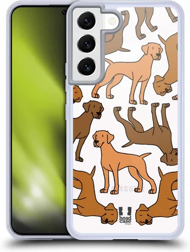Miniatura 8 de Head Case Designs Funda de gel con 3 patrones de raza de perro de pastor australiano [protección de grado militar] compatible con Samsung Galaxy S22
