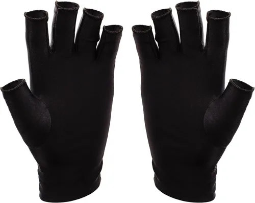 SUNUV Guantes LED para Uñas de Gel, Guantes Anti UV UPF 50+ para Lámpara de Uñas de Gel, Guantes UV Profesionales para Técnicos de Uñas