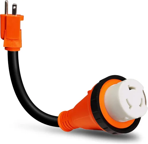 Miniatura 12 de True Mods 30A 125V a 30A 125V Adaptador de energía para RV, Cable de enchufe [NEMA L5-30R 3 puntas hembra a TT-30P 3 pines macho]
