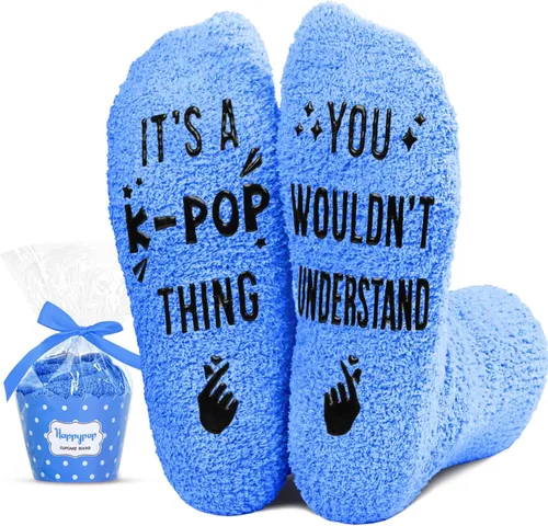 HAPPYPOP Regalos de K-pop para amantes del K-pop, divertidos calcetines locos KPOP regalos de música para adolescentes, regalos de música para
