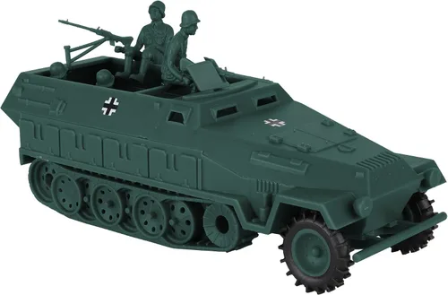 Miniatura 6 de BMC CTS WW2 German Hanomag Halftrack - 5 piezas de plástico gris ejército hombres vehículo blindado Gris carbón