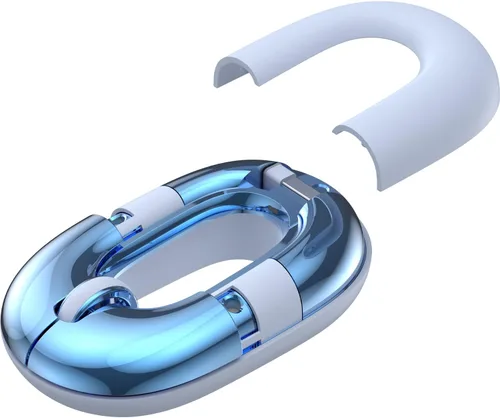 Miniatura 2 de Ratón de viaje azul inalámbrico para ordenador portátil. Ratón silencioso Bluetooth Ratones de donut lindos portátiles recargables modo dual