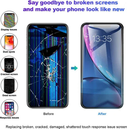 Miniatura 5 de EFAITHFIX para iPhone X Reemplazo de pantalla LCD de 5.8 pulgadas, montaje de marco LCD, pantalla táctil 3D digitalizador con kit de herramientas