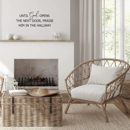 Miniatura 6 de BBTO Calcomanías de pared con versículo bíblico, con cita inspiradora, calcomanías religiosas y motivacionales de las Escrituras, calcomanías