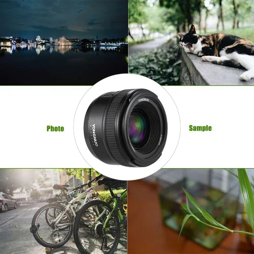 Miniatura 4 de YONGNUO, lente YN F2 de 35 mm 1:2 AF/MF angulo ancho fijo y autoenfoque para cámaras Nikon DSLR