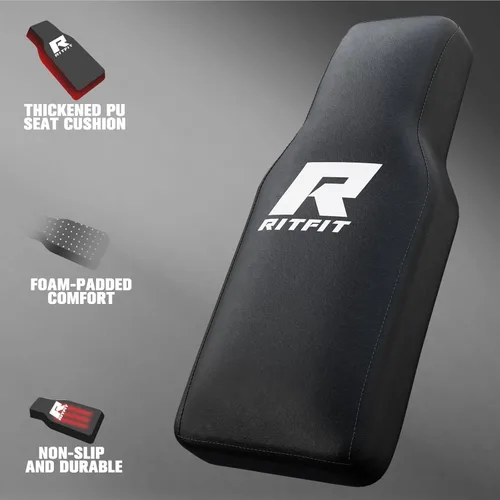 Miniatura 6 de RitFit Gazelle Pro - Máquina de prensa de piernas y sentadillas 3 en 1, máquina de prensa de piernas de acero de alta resistencia, capacidad de 2000