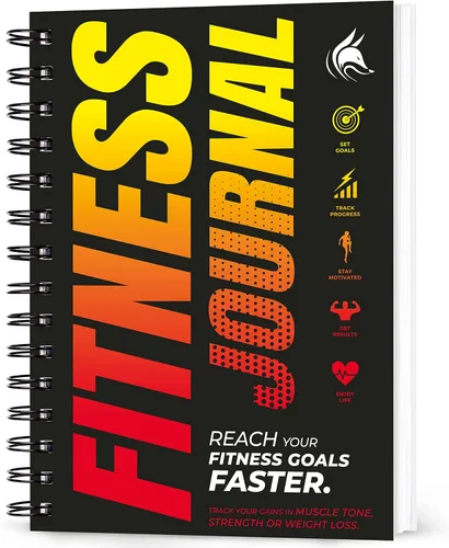 Clever Fox Diario de entrenamiento y libro de registro de ejercicios - Planificador diario de fitness, diario de entrenamiento para mujeres y