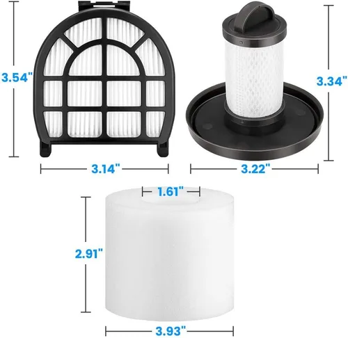Miniatura 5 de iSingo Shark LZ601 Filtros compatibles con Shark APEX UpLight Lift-Away DuoClean con cepillo autolimpiante para aspiradora LZ600, LZ601, LZ602